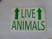 Aufkleber Live Animals für Transportbox Skudo 1-7